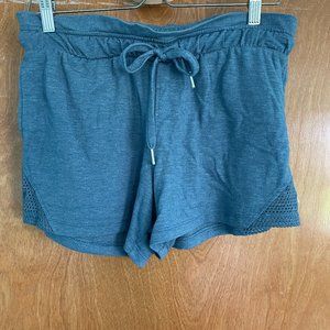 Soft Blue Drawstring Lounge Shorts, Size Medium